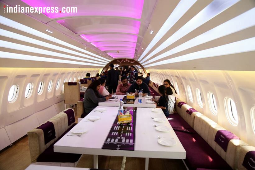 airplane turned restaurant, grounded aeroplane, aeroplane restaurant chandigarh highway, aeroplane restaurant nh 1, indian express, indian express news