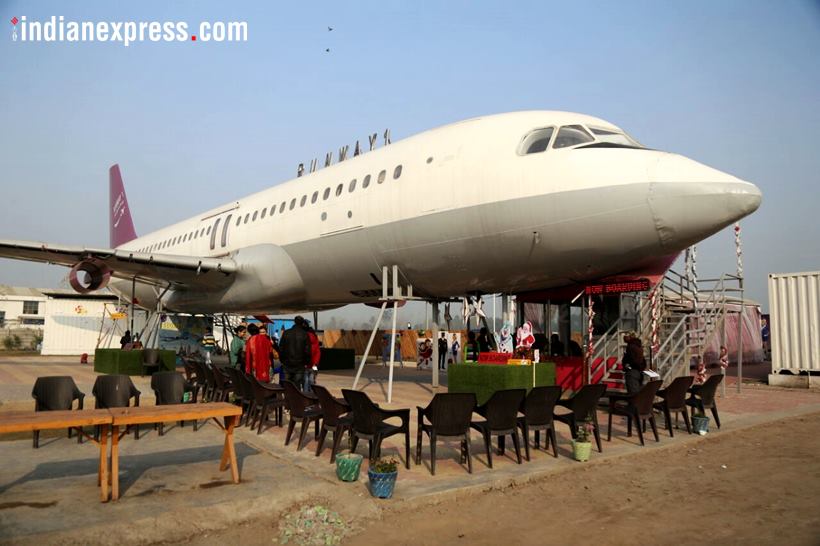 airplane turned restaurant, grounded aeroplane, aeroplane restaurant chandigarh highway, aeroplane restaurant nh 1, indian express, indian express news