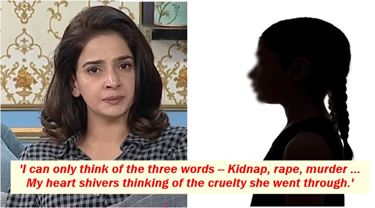 zainab ansari, justice for zainab ansari, saba qamar on zainab ansari, saba qamar video on zainab ansari viral, saba qamar viral video zainab ansari pakistan rape and murder case, indian express, indian express news