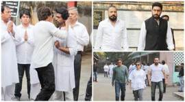 Shah Rukh Khan, Abhishek Bachchan and more at Nikhil Dwivedi father funeral