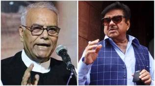 shatrughan sinha, yashwant sinha, telangana bjp, bjp leaders criticised, rashtra manch, krishna sagar rao, indian express, hyderabad, crossed all limits, bjp internal feud