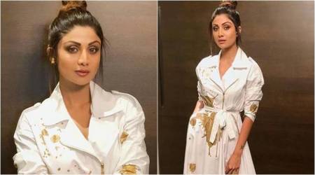 Shilpa Shetty Kundra, Shilpa Shetty Kundra latest photos, Shilpa Shetty Kundra fashion, Shilpa Shetty Kundra wrap around dress, Shilpa Shetty Kundra Rajesh Pratap Singh dresses