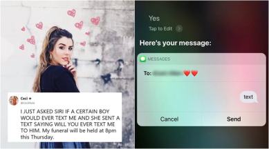 This woman asked Siri for some RELATIONSHIP advice, and it left her really  EMBARRASSED! | Trending News,The Indian Express