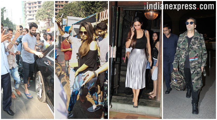 celeb photos including shahid kapoor, mira rajput, karan johar, farah khan and malaika arora