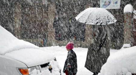 Srinagar, Srinagar lowest temperature, Jammu and Kashmir lowest temperature, Kashmir lowest temperature, J&K lowest temperature, Srinagar minus temperature, india news, indian express, indian express news
