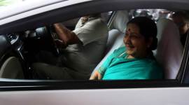 Swaraj meets Nepal leaders, assures India’s support