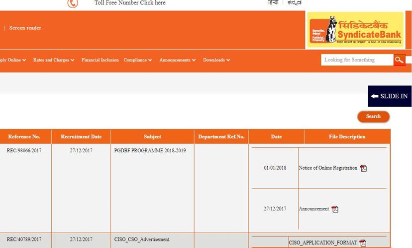 bank jobs, syndicate bank, govtjobs, syndicatebank.in