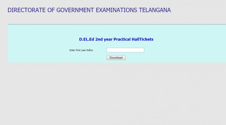 Bse Telangana D El Ed 2nd Year Practicals 2018 Admit Card Released