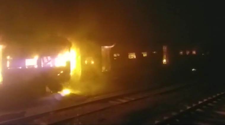 Patna-Mokama train gutted in fire
