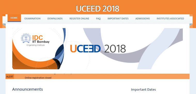 uceed, uceed 2018, uceed.iitb.ac.inm uceed admit card