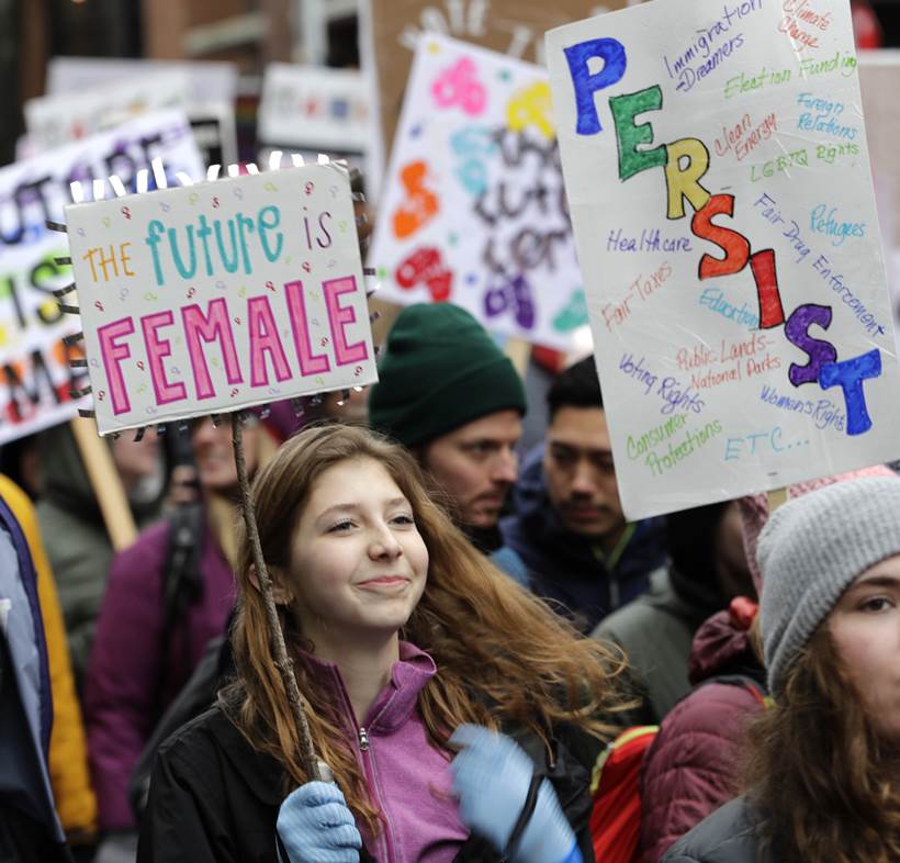 womens march photos, anti trump rally pictures, donald trump protest images, womens rally us pics, united states, america women protest pics, indian express