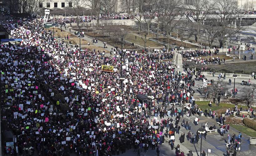 womens march photos, anti trump rally pictures, donald trump protest images, womens rally us pics, united states, america women protest pics, indian express