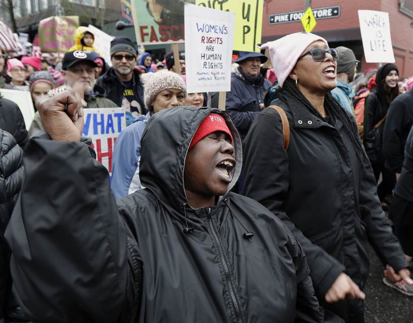 womens march photos, anti trump rally pictures, donald trump protest images, womens rally us pics, united states, america women protest pics, indian express