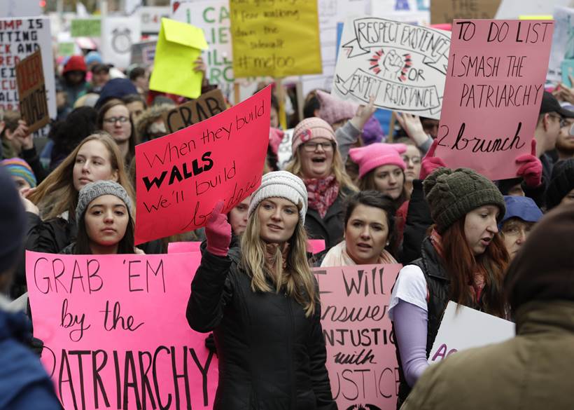 womens march photos, anti trump rally pictures, donald trump protest images, womens rally us pics, united states, america women protest pics, indian express