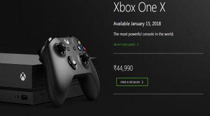 The Xbox One X makes its debut in India for ₹44,990