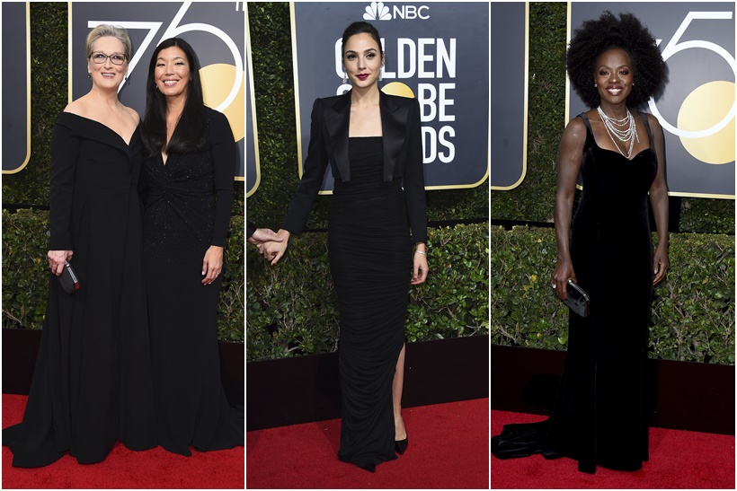 Golden Globe Awards 2018 Red Carpet Is A Sea Of Black