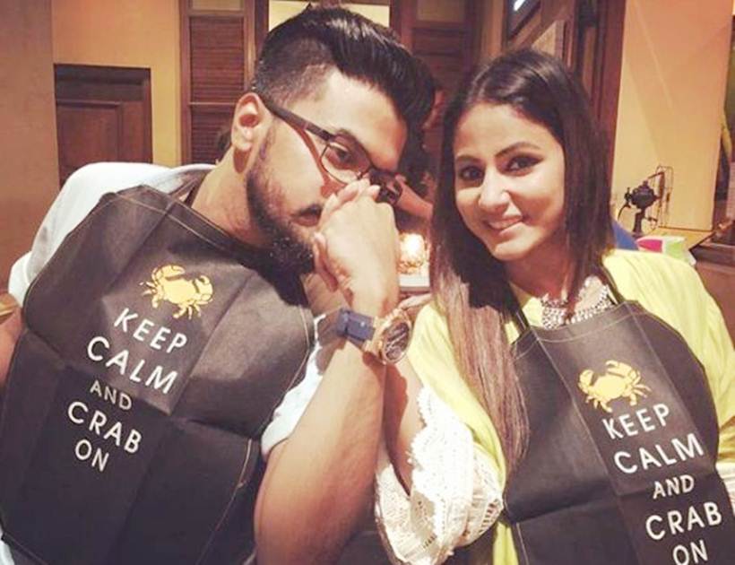bigg boss 11 hina khan rocky jaiswal photos