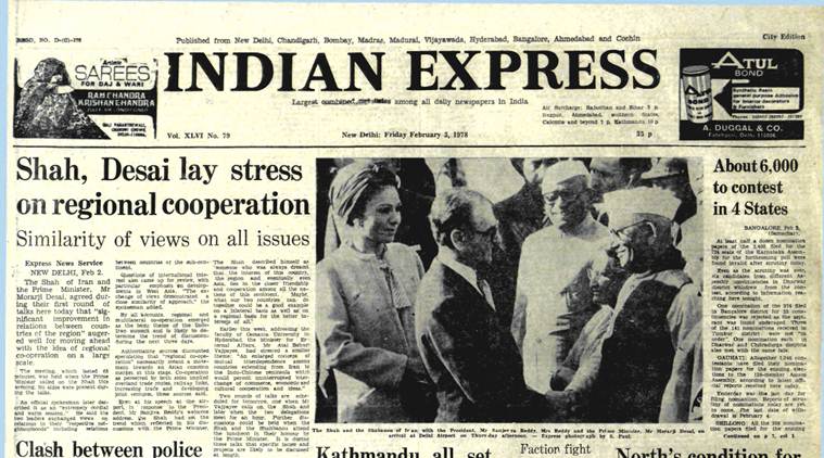 CEC, Chief election commissioner, Congress, Indira Gandhi, Morarji Desai, Indian express fourty years ago