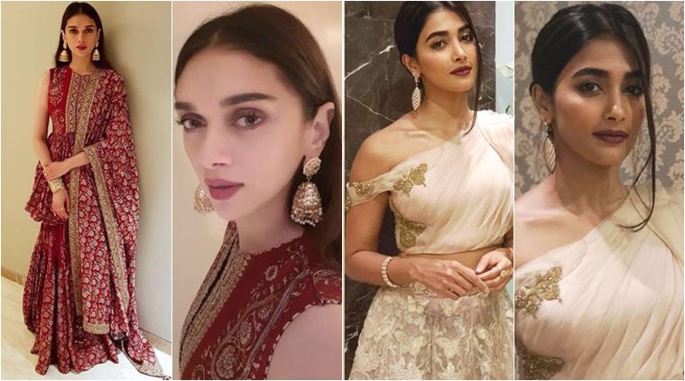 Go easy or go all out with ethnic wear: Aditi Rao Hydari, Pooja Hegde show  us how | Lifestyle News,The Indian Express