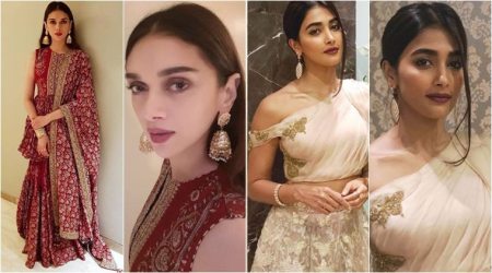 Aditi Rao Hydari, Aditi Rao Hydari latest photos, Aditi Rao Hydari fashion, Aditi Rao Hydari ethnic style, Pooja Hegde, Pooja Hegde latest photos, Pooja Hegde fashion, Pooja Hegde ethnic style, indian express, indian express news