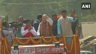 Amit Shah, Tripura Assembly Election, Amit Shah in Tripura, BJP, Northeast elections, BJP in Tripura, PM Narendra Modi, Congress, Indian Express