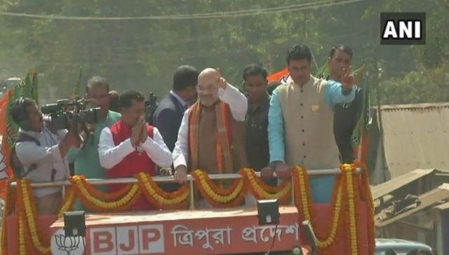 Amit Shah, Tripura Assembly Election, Amit Shah in Tripura, BJP, Northeast elections, BJP in Tripura, PM Narendra Modi, Congress, Indian Express
