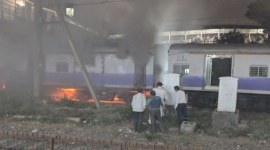Mumbai: Fire inside local train stationed at Dadar Station, rail services hit
