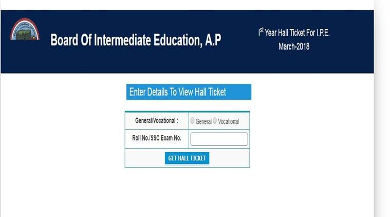 AP Inter hall ticket 2018 released, download 1st, 2nd years admit cards ...