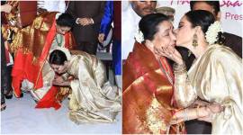 asha bhosle and rekha at yash chopra memorial awards