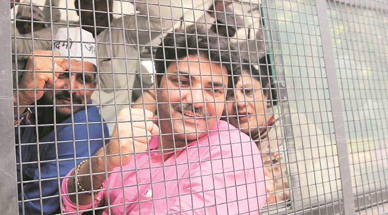 delhi aap mla, naresh balyan, delhi chief secretary row, aap mla held, aap mla held for inflammatory speech