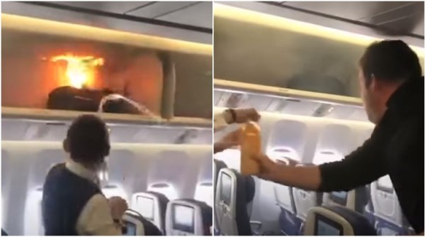 china plane on fire, china fire, passengers douse china plane fire with water and juice, china plane on fire video, china plane on fire video viral, Indian Express, Indian Express news