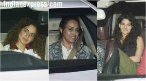 Swara Bhasker, Kangana Ranaut and Saiyami Kher attend PadMan screening