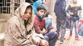 The victim’s mother. (Photo above by Tarun Tomar)