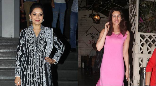 Celeb spotting: Kriti Sanon snapped at Smoke House, Madhuri Dixit ...