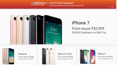 Flipkart Apple Sale Top Discounts On Iphone X Iphone 8 Iphone 7 And More Technology News The Indian Express