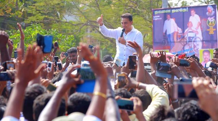 Kamal Haasan launches political party Makkal Needhi Maiam in Tamil Nadu 