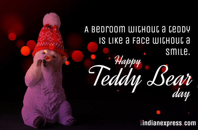 teddy with message