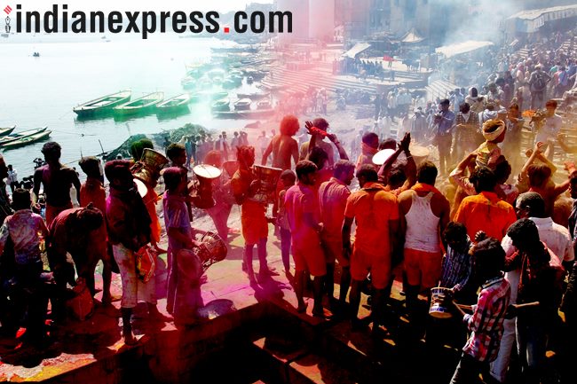Holi Festival, Holi Celebrations, Holi Party, happy holi, happy holi 2018, holi 2018, how India celebrating Holi 2018, holi, holi photos, holi celebrations, holi in india, holi party, holi pics, holi images, indian express, indian express news