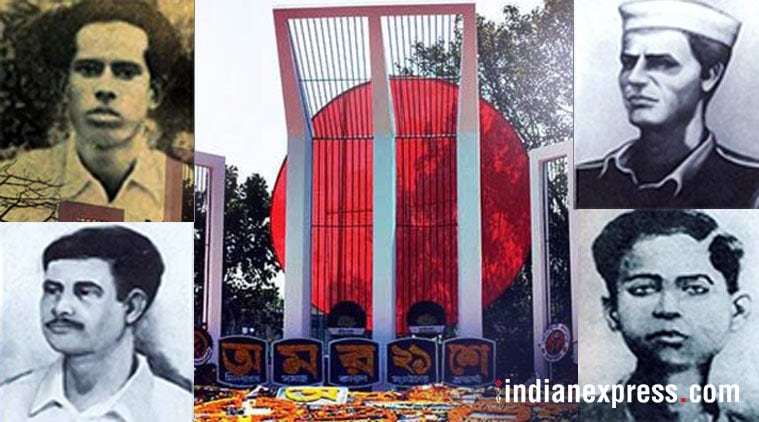 Martyrs of Bengali language movement on February 21, 1952