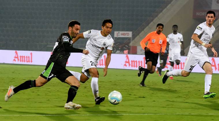 delhi dynamos, northeast united fc, delhi vs northeast, dd vs neufc, indian super league, isl, sports news, football news, indian express