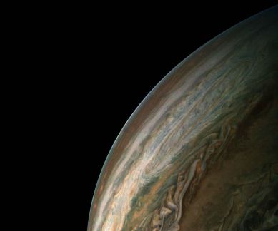 Jupiter, NASA Juno spacecraft, Juno Jupiter fly-by, Great Red Spot, Jupiter storms, Jupiter's atmosphere, auroras, magnetosphere, Jupiter's southern hemisphere