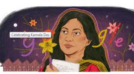 Kamala das, google doodle, kamala das google doodle, kamala suraiya, who is kamala das, who is kamala suraiyya, aami, google doodle, google doodle on kamala das, aami malayalam movie, aami controversy, feminist author kamala das, kamala das biography, kamala das poems