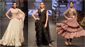 lakme fashion week, lakme fashion week 2018, lakme fashion week photos, lakme fashion week day 5, lfw day 5, LFK 2018, LFW 2018 photos, LFW 2018 latest photos, LFW day 5 showstopper,s LFW swara Bhasker, LFW Shilpa Shetty Kundra, LFW Kangana Ranaut, Indian Express, Indian Express News