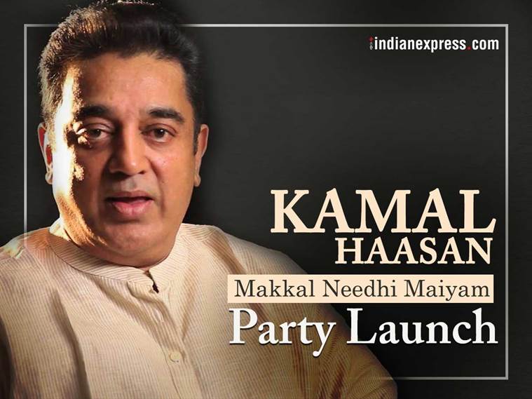 Kamal Haasan launches Makkal Needhi Maiyam party