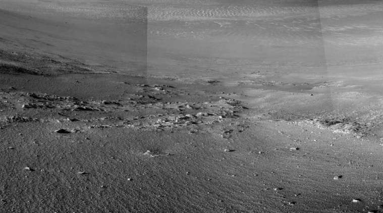NASA Opportunity Rover, NASA Mars rovers, Opportunity rover 5000 days, stone stripes, wind patterns, Martian sol, water streams, Persevernce Valley, Earth years, Endeavour Crater