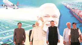 Navi Mumbai airport project, Navi Mumbai airport, Sena leaders arrested, Sena supporters arrested, Navi Mumbai airport protest, PM Narendra Modi, Narendra Modi, Narendra Modi At Mumbai, Magnetic Maharashtra investors summit, Mumbai News, Latest Mumbai News, Indian Express, Indian Express News