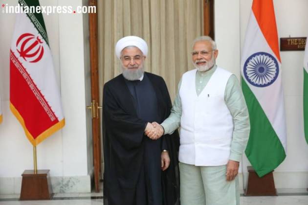 hassan rouhani photos, Narendra Modi pics, iran president images, rouhani india visit pictures, pm Modi images, Hassan Rouhani India visit pics, Ram Nath Kovind, Indian Express photos