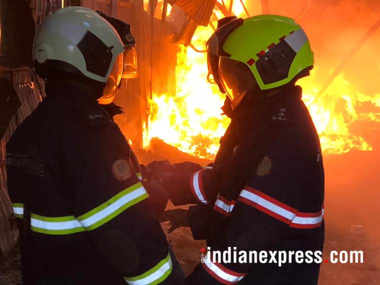 Mumbai Fire, Mankhurd Fire, Mankhurd Shop Fire, Maya Hotel Shop Fire, Mankhurd Maya Hotel Shop Fire, Mumbai News, Latest Mumbai News, Indian Express, Indian Express News