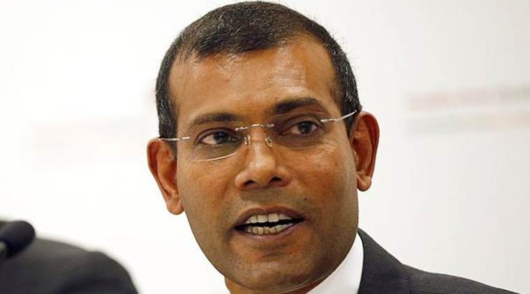 Exiled former Maldives president Mohamed Nasheed, Mohamed Nasheed, Maldives Crisis, Maldives Emergency, President Abdulla Yameen, China, India News, Indian Express, Indian Express News