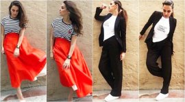 Neha Dhupia, Neha Dhupia latest photos, Neha Dhupia fashion, Neha Dhupia street style, Neha Dhupia black outfits, Neha Dhupia style black outfits, indian express, indian express news